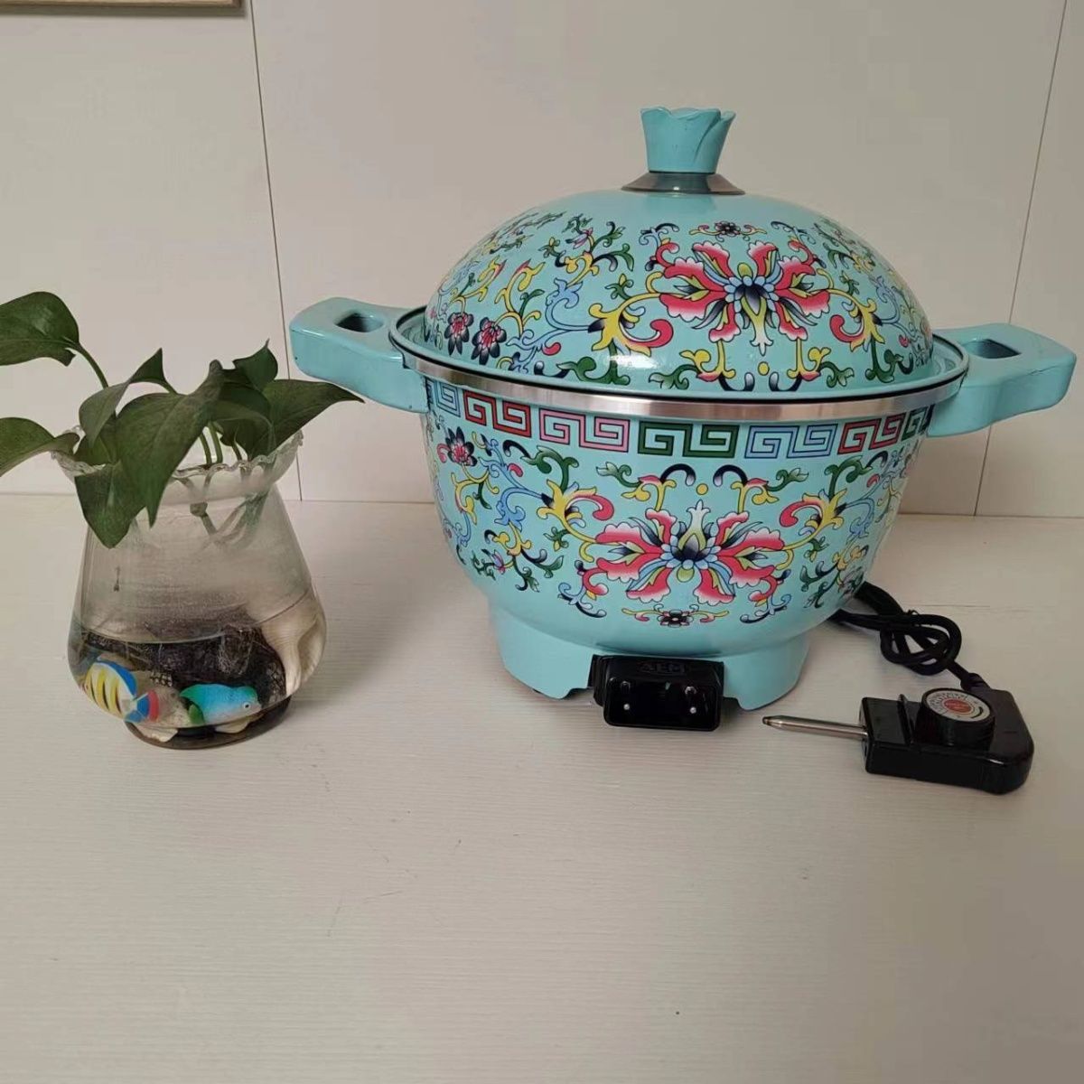 新疆抓饭锅多功能电锅蒸锅炖锅家用炒菜锅不粘锅电煮锅插电款电锅