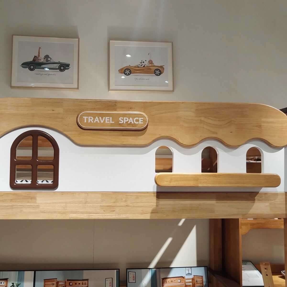 男孩纯实木上下床双层床女孩小户型树屋儿童床双人床高低床子母床