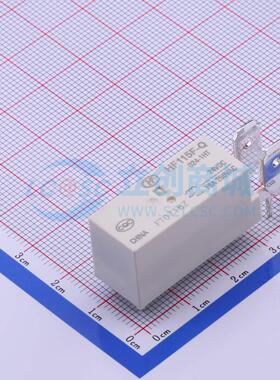 功率继电器 HF115F-Q/024-1HT DIP,12.7x31.5mm 6 24V 电子元器件