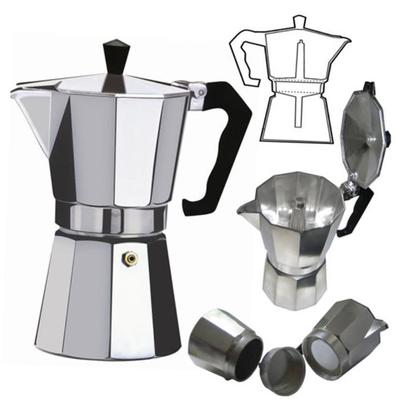 Coffee Maker machine aluminum mocha pot 摩卡咖啡壶八角铝壶