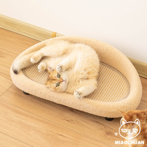 『喵川铺子』剑麻猫窝猫抓板一体猫垫子夏季猫窝猫沙发不掉屑耐磨