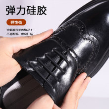 皮鞋鞋带懒人免系男士免绑弹力硅胶圆形不用系固定黑棕色商务正装
