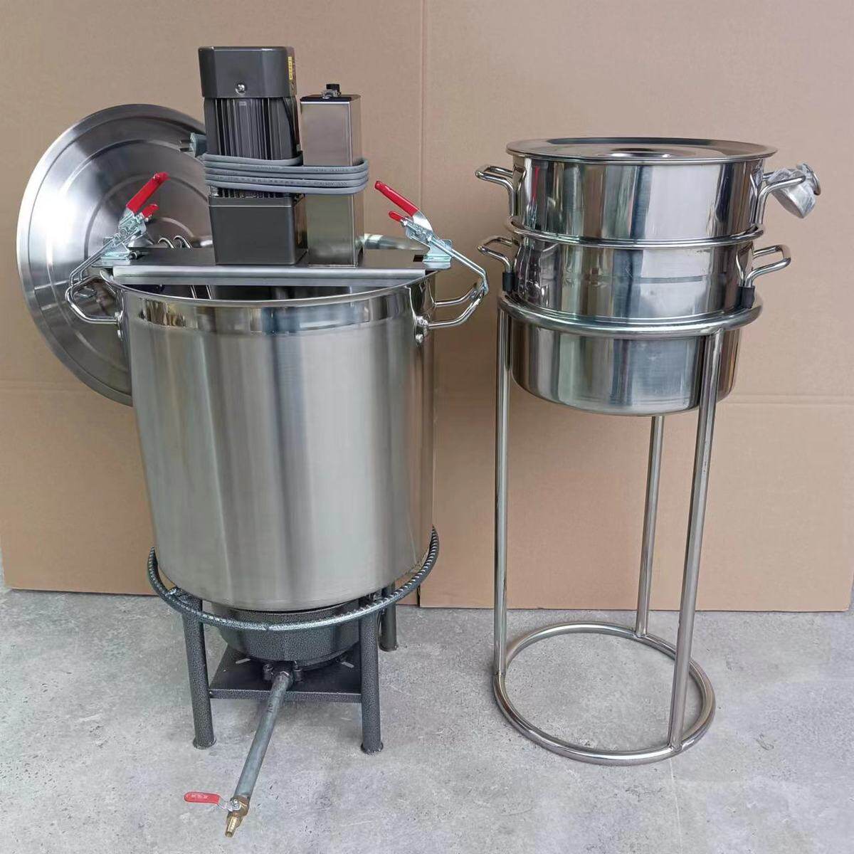 搅拌机虾机全自动炒料机冰粉熬底料工具All凉粉凉糕商用凉厂家