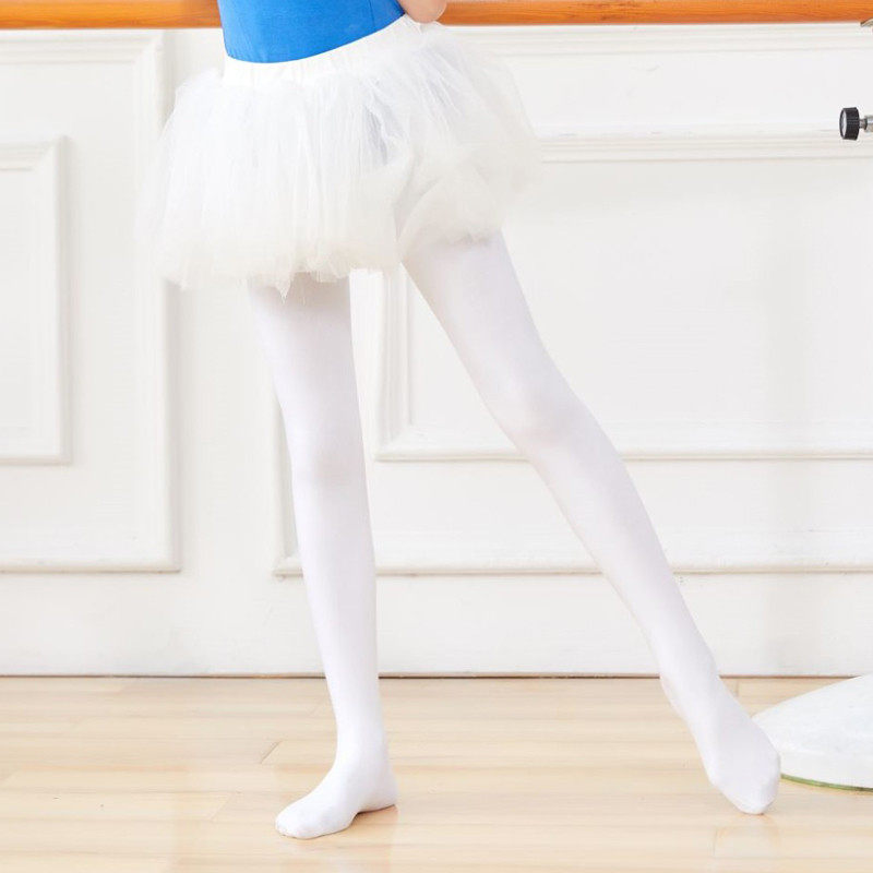 女童舞蹈袜春夏儿童连裤袜白色打底裤跳舞考级打底薄款丝袜跳厂家