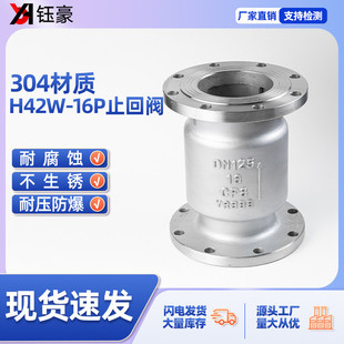 304/不锈钢H42W-16P止回阀立式止回阀法兰止回阀DN15/250