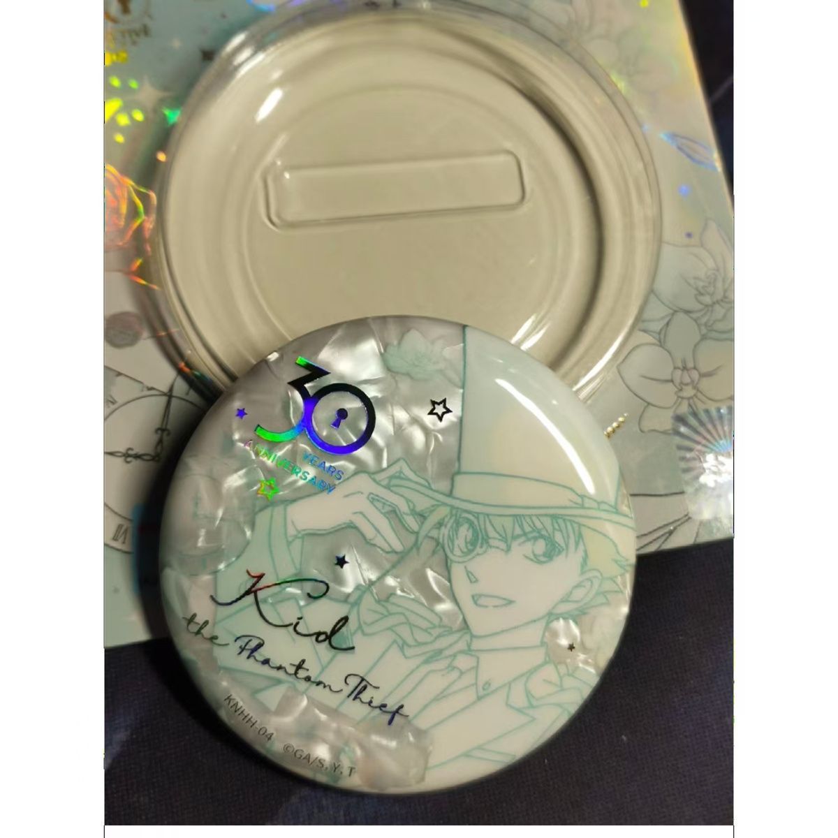 9.名侦探柯南动漫二次元自制创意怪盗基德柯南30周年高颜值徽章庆