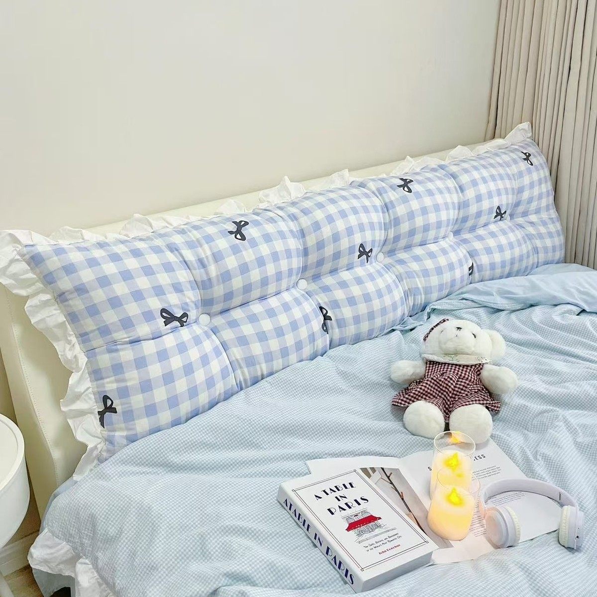 可爱公主床头软包靠垫双人沙发靠枕榻榻米卧室床上护腰大靠背垫,居家布艺,床头靠垫,淘宝优惠券,粉丝福利购,淘宝优惠卷