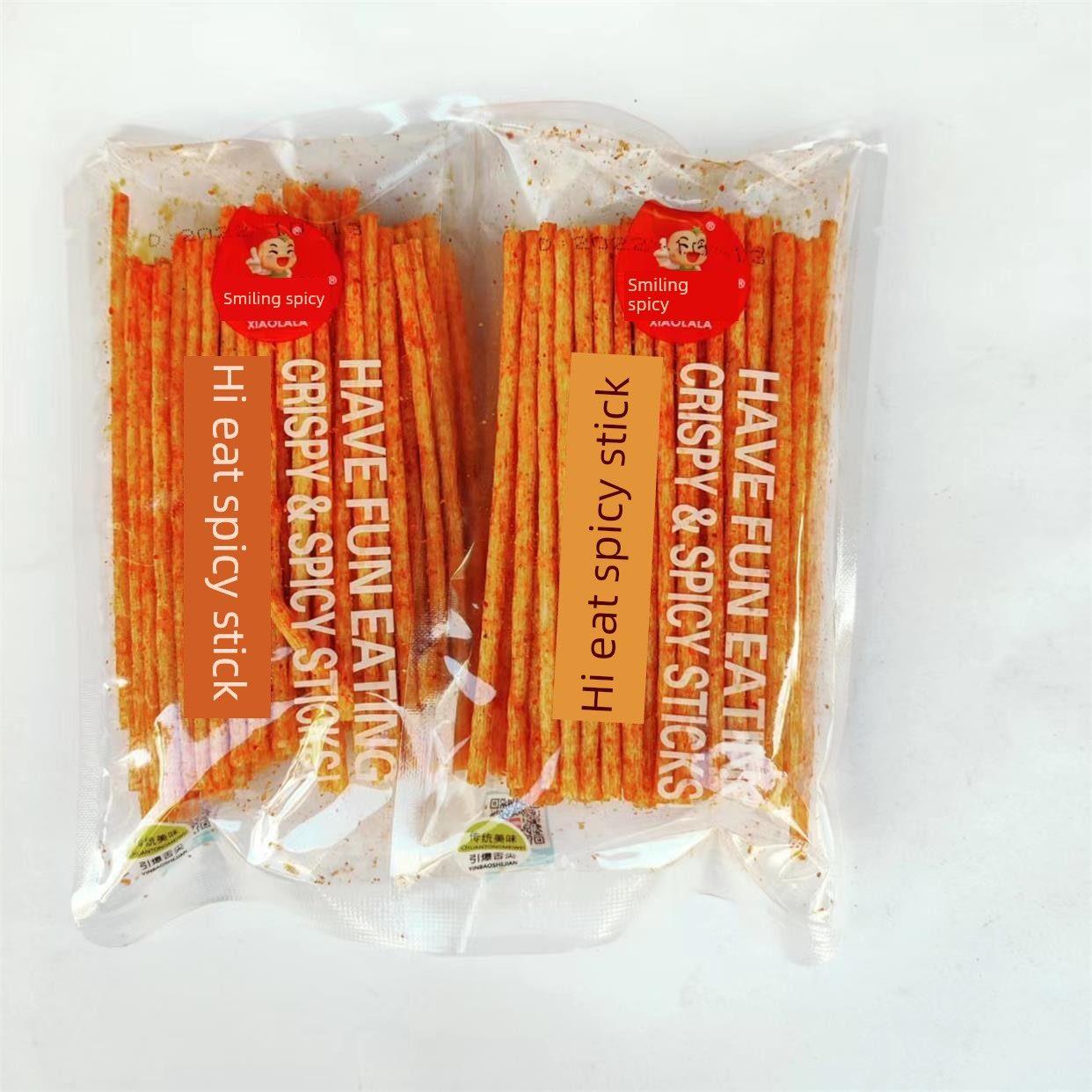 笑辣嗨吃香脆麻辣条500g晋湖南特色麻辣条网红休闲小吃