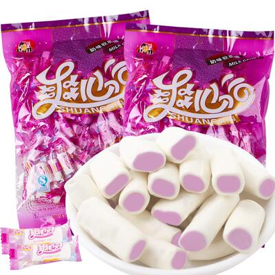 娃咪爽心香芋味奶糖夹心奶糖喜糖 婚庆年货用品儿童牛奶糖果339g