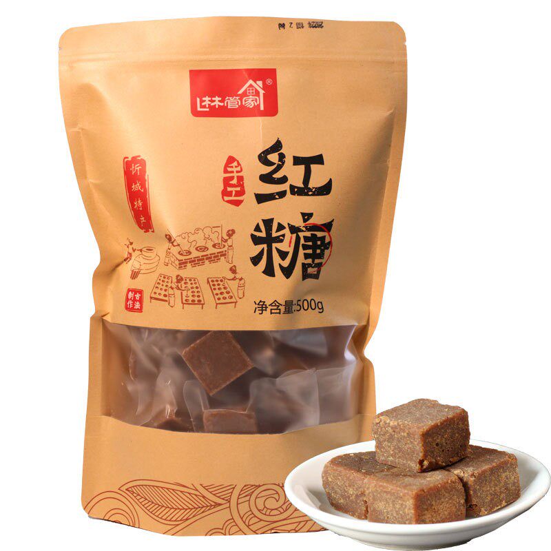 广西忻城传统古法熬制手工红糖500g*1包