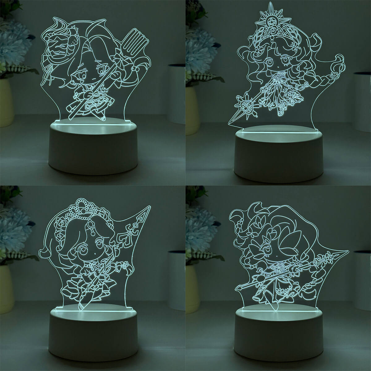 第五人格周边小夜灯渔女鱼吧唧手办玩偶桌面摆件立牌生日礼物礼盒