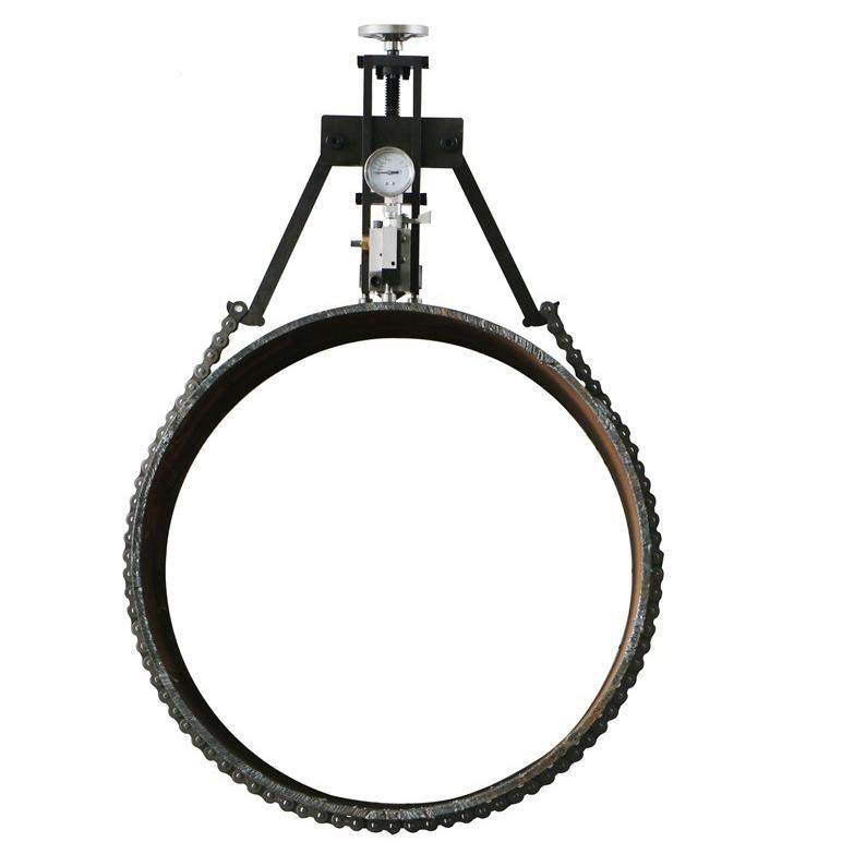 链条液压式布氏硬度计可以现场测量大型管道表面布氏硬度