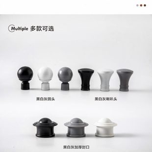 厂促罗马杆加厚端铝合金窗帘杆子支架静音窗帘配件窗帘轨道杆双杆