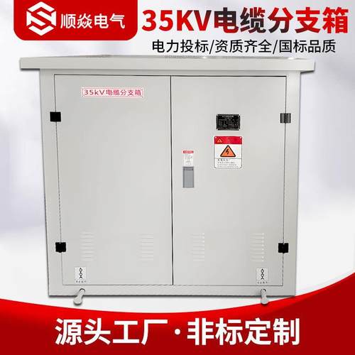 35KV高压电缆分支箱一进三六出10KV户外欧式电缆不锈钢铜排对接箱
