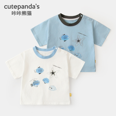 儿童短袖卡通印花夏季新款