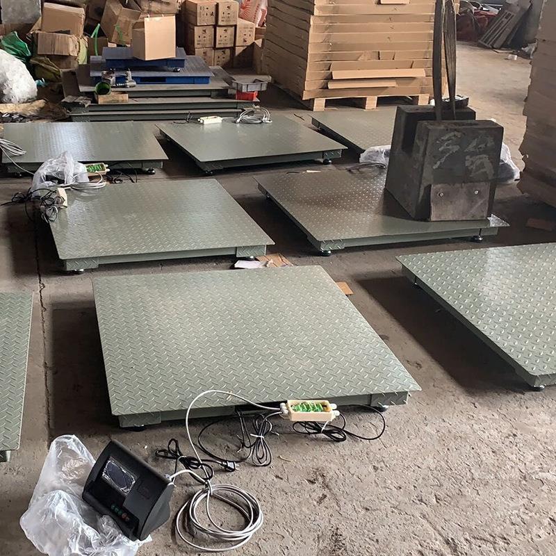 工厂仓储电子地磅秤1-T工业小地磅称1.5*1.5米物流平台秤吨吨秤