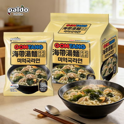 Paldo韩国进口海带汤面即食方便面韩式速食泡面海带汤4连包