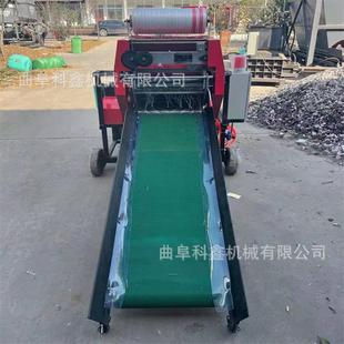 花生秧玉米秸秆青储打捆包膜机养殖场储存牧草裹包机干湿打捆机