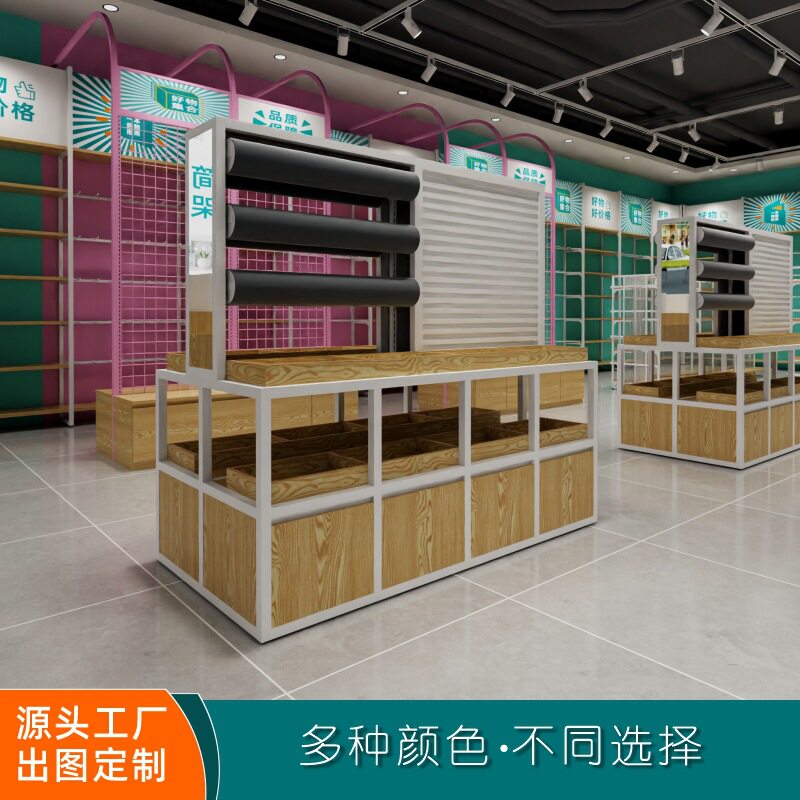饰品店双面中岛货架展示架精品店耳环耳钉发箍发夹展示柜流水台