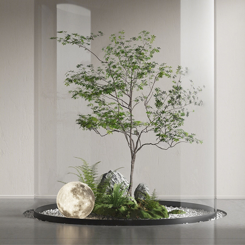 仿真绿植造景室内景观假树仿生植物组合商场酒店橱窗装饰软装摆件