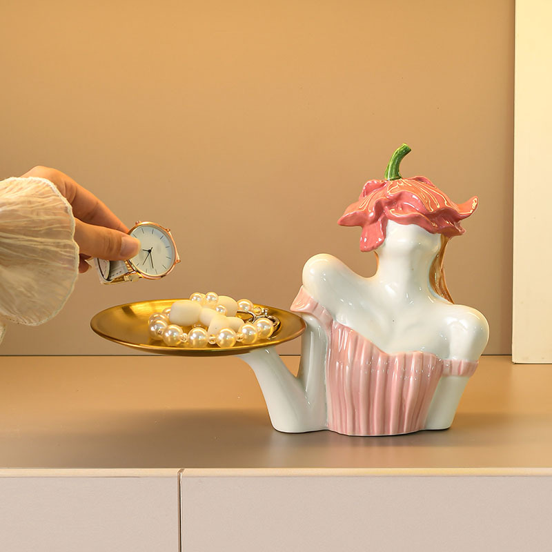 托盘客厅鞋柜入户门口放钥匙收纳盒玄关桌面摆件乔迁新居礼品