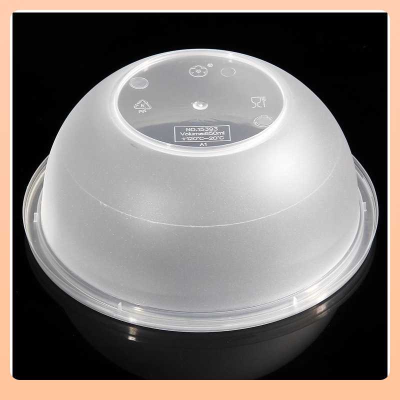 ?梅洋15393一次性八宝饭打包碗650ml微波汤碗塑料外卖饭盒加厚