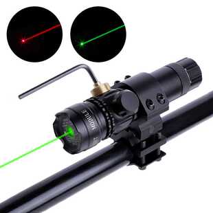 激光瞄准仪防水抗震内调激光瞄准器硬质铝红绿激光上下左右可调节