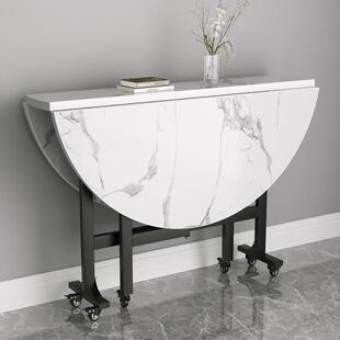 圆桌客厅家用小户型可折叠大圆餐桌10人饭桌餐厅圆形实木吃饭桌子