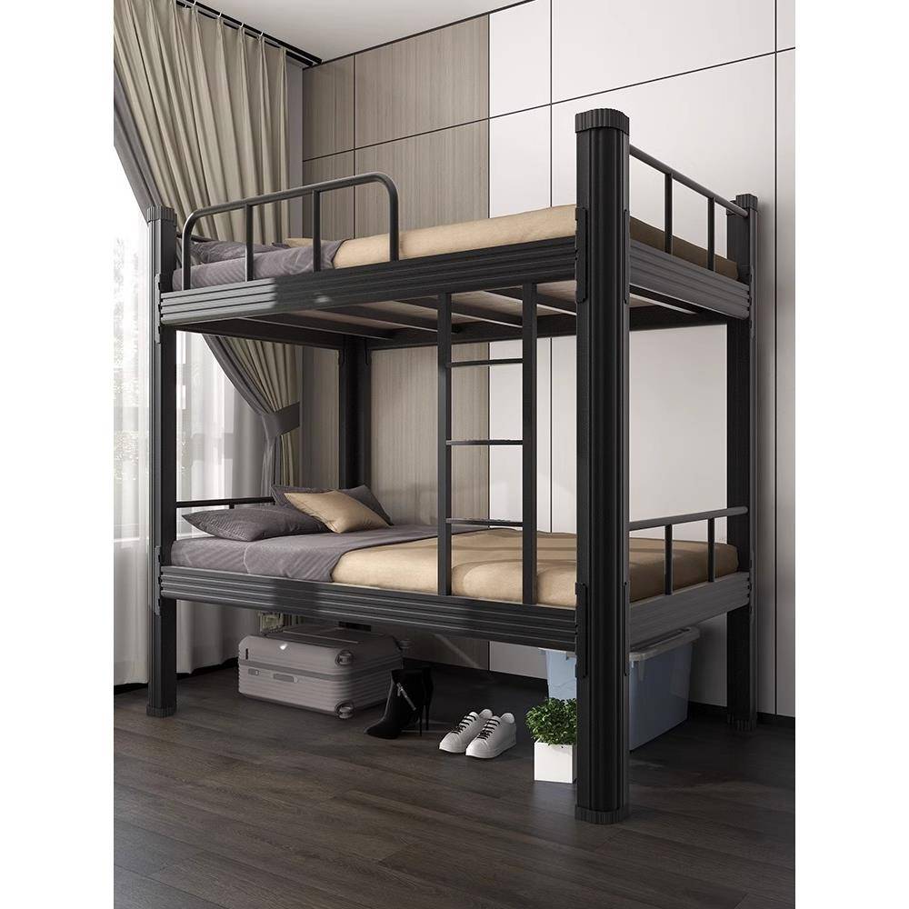 加厚上下铺双层铁架床学生宿舍铁艺上下床双人学校寝室员工高低床