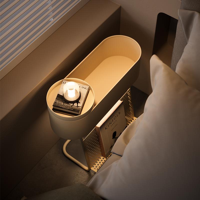 高端创意极窄床头柜简约小型夹缝迷你收纳20/25/30CM超窄床边柜子