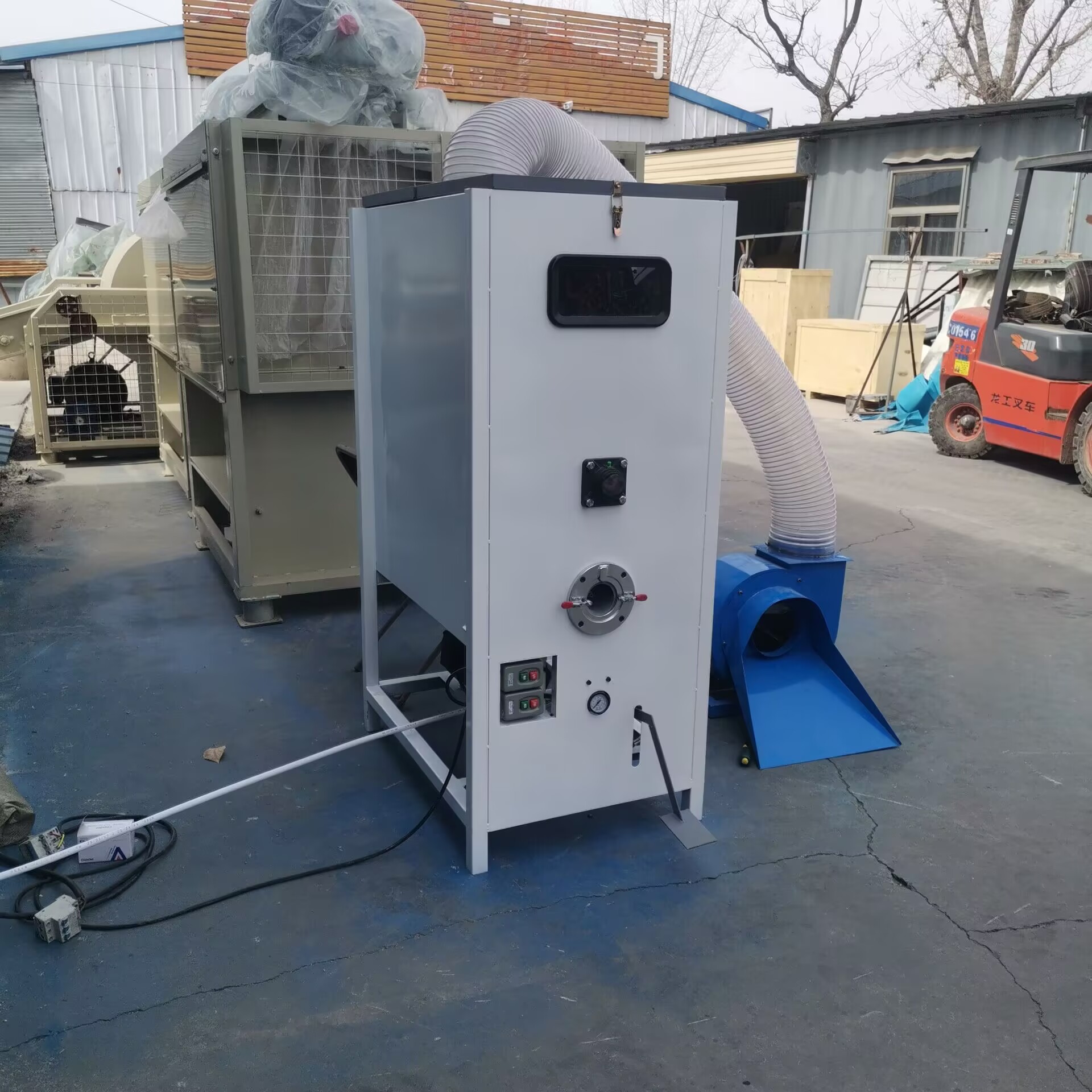 家用三相电小型开棉机 双工位猫窝填充机 球棉枕头充棉机