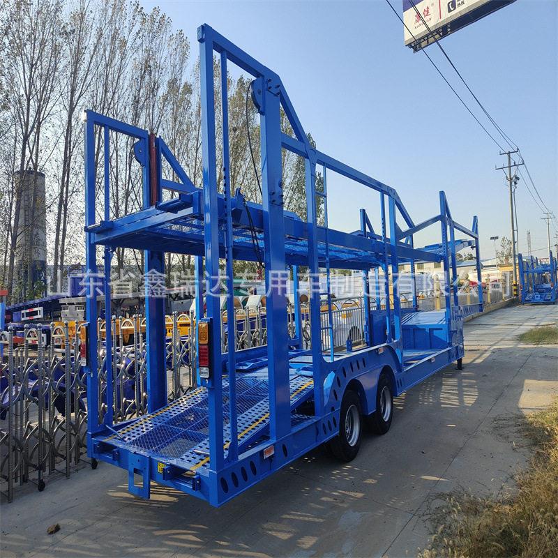 出口轿运车 标准欧式轿运车笼车 二轴车辆运输半挂车 运输商品车