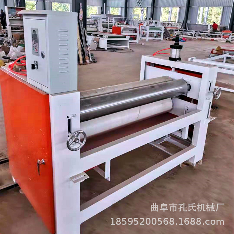 木工建筑模板橡胶辊涂胶机厂 模压门过胶涂胶机 EVA纸复合涂胶机