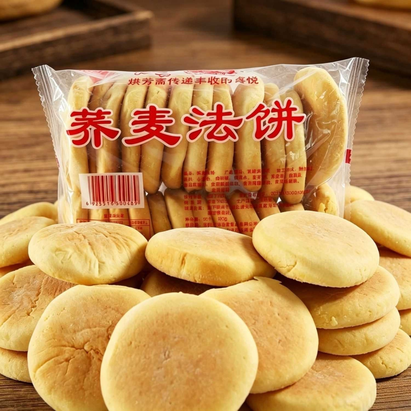 低脂荞麦法饼传统手工发饼正宗湖南特产80后怀旧老式高点早餐零食