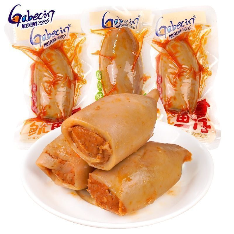 Gabein加贝鲜鱿鱼仔带籽大个香辣烧烤原味整箱海鲜墨鱼类零食小吃