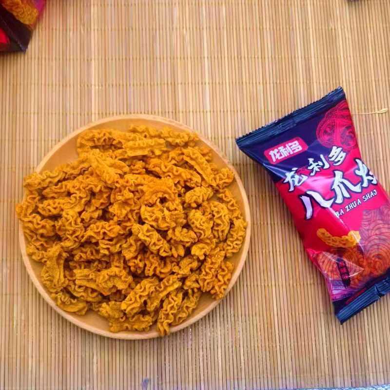 整箱八爪烧独立袋装八爪麻辣锅巴网红虾条薯片休闲怀旧小吃