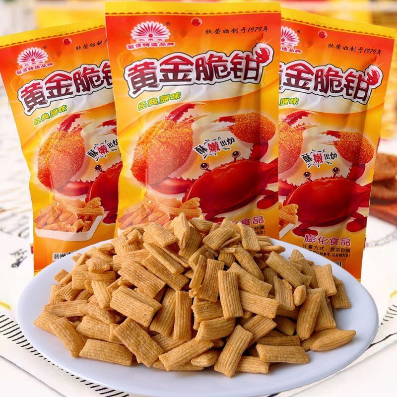 欣荣留香展翅酥脆膨化南京板鸭黄金脆钳童年怀旧休闲零食校园批发