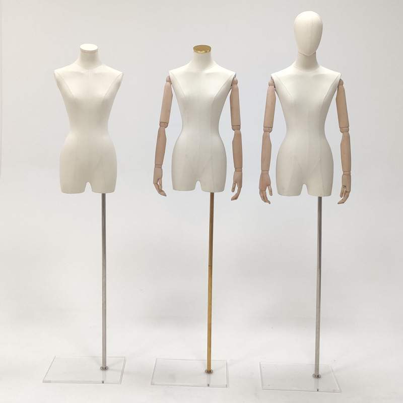 高档韩版锁骨女装模特架子服装店道具展示架小胸透明亚克力底座