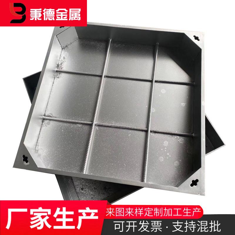不锈钢装饰井盖加工承接市政道路窨井盖304下沉式隐形方形井盖