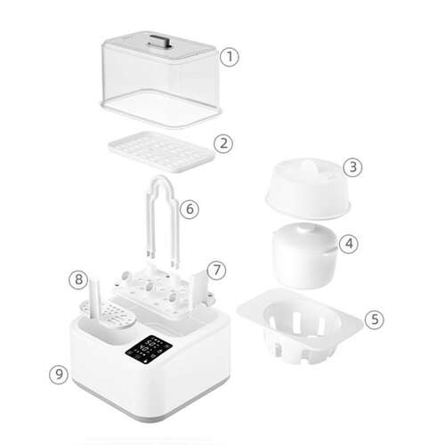 Baby feeding bottle warmer large capacity steam sterilizers