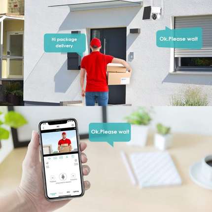 4MP Wifi Solar PTZ Camera Wireless Solar CCTV Security Camer