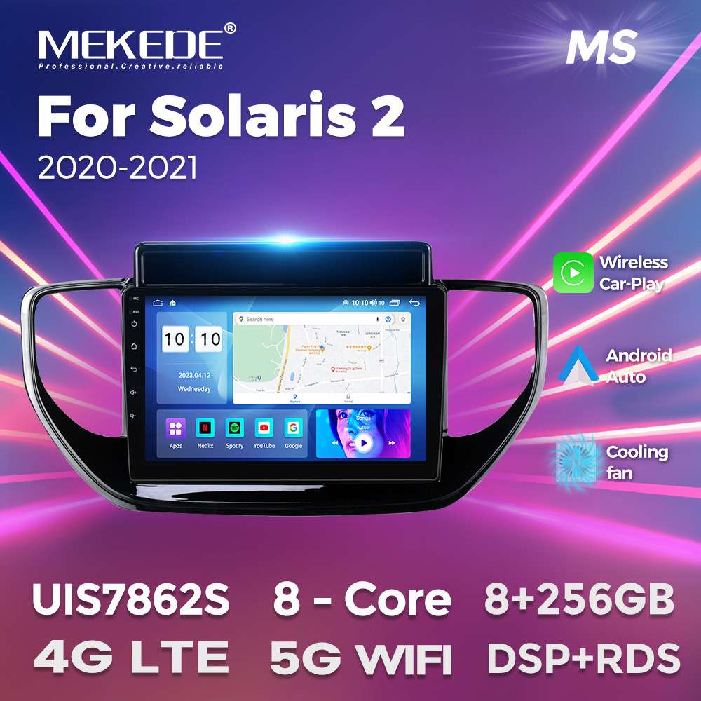 适用于Hyundai Solaris 2 2020-2022现代车载智能中控导航carplay