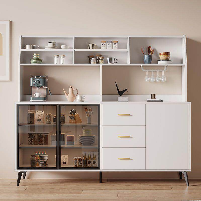 餐边柜高柜一体靠墙现代简约家用酒柜客厅储物柜碗柜家用厨房茶柜