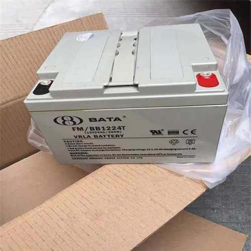 鸿贝BATA蓄电池FM/BB1224T 铅酸免维护12V24AH 直流屏UPS/EPS电源