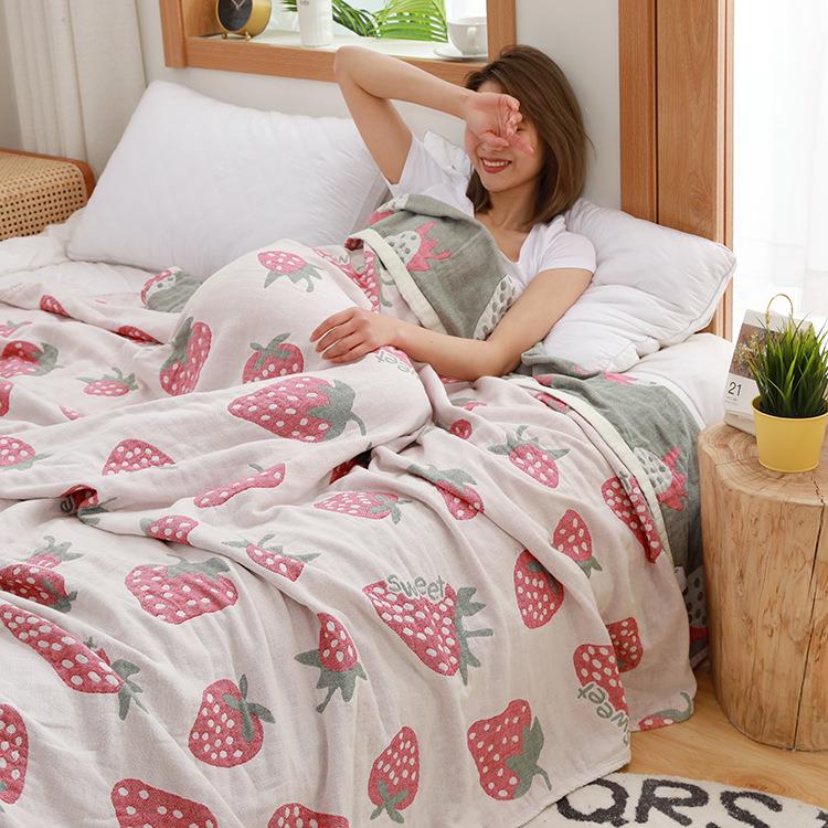 新款全棉纱布毛巾被纯棉单人双人四层透气夏凉被薄款空调