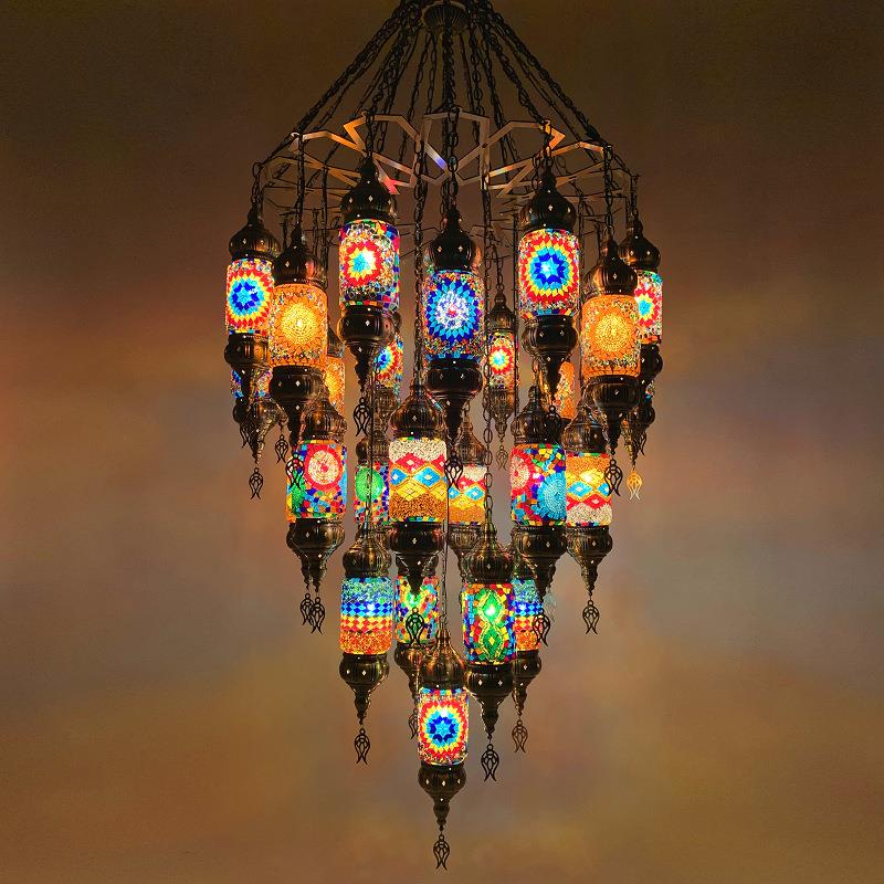 特色餐厅吊灯土耳其手工复式楼楼梯间咖啡厅酒店民宿酒吧装饰吊灯