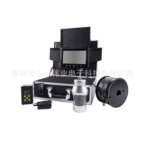 360旋转水下摄像机 养殖监控 水井检测摄像机 F08 36灯可视探鱼器