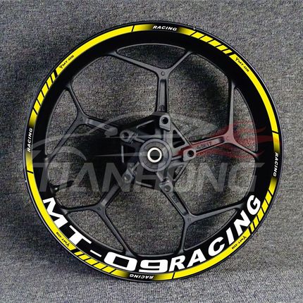 摩托车MT-03 07 09 10轮毂改装轮圈钢圈反光防水贴花贴纸