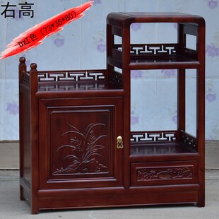 中式实木茶水柜茶车茶道桌茶台可放水桶玄关柜酒水柜餐边柜收纳柜