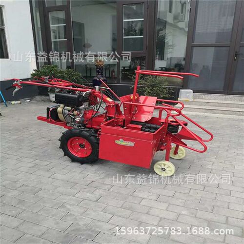 单垄手扶玉米收获机山地棒子摘穗机小地块秸秆粉碎还田苞米收割机